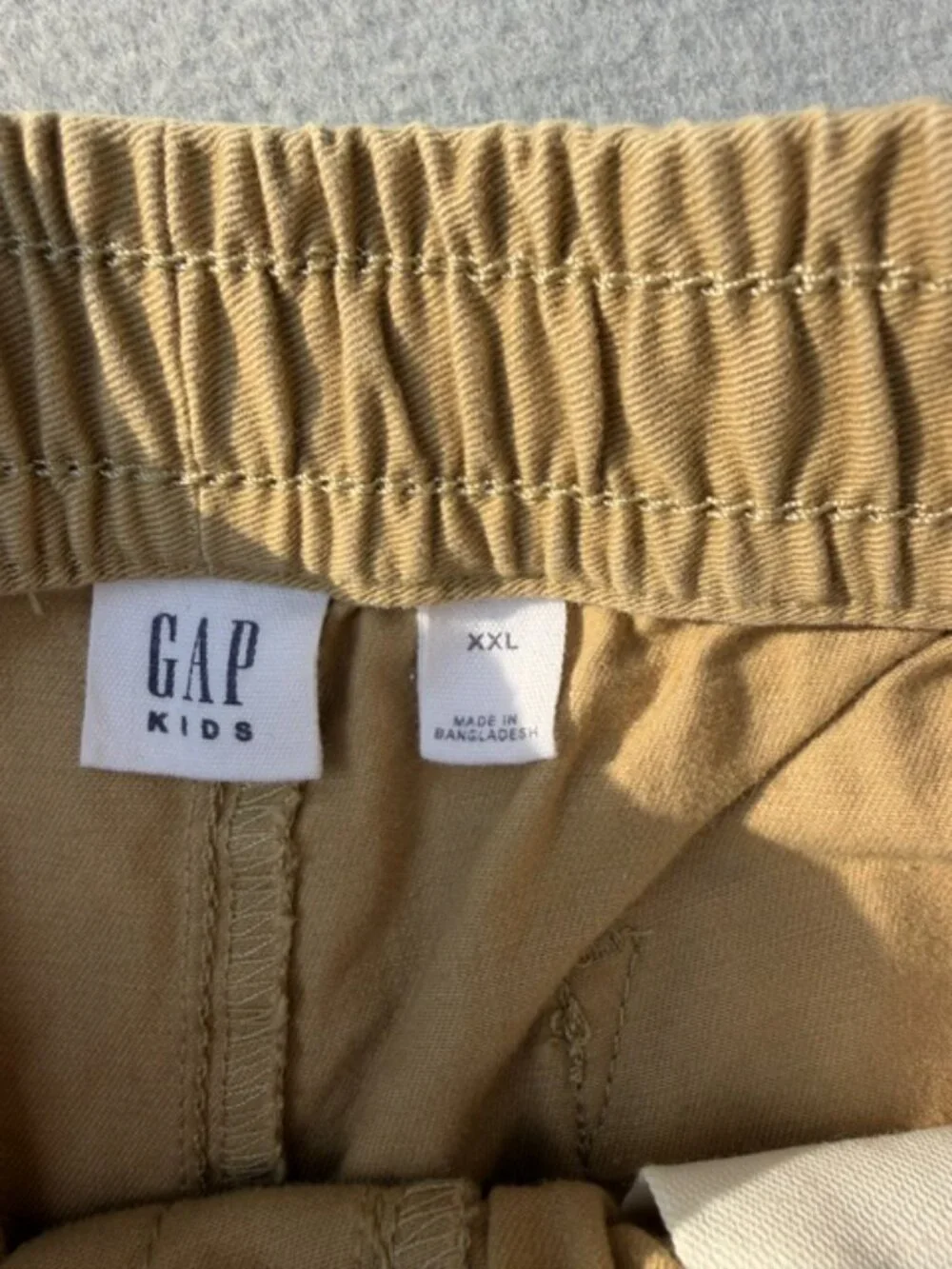 Gap Boys Shorts Stretch Twill Pull-On Khaki Short size XXL 14-16